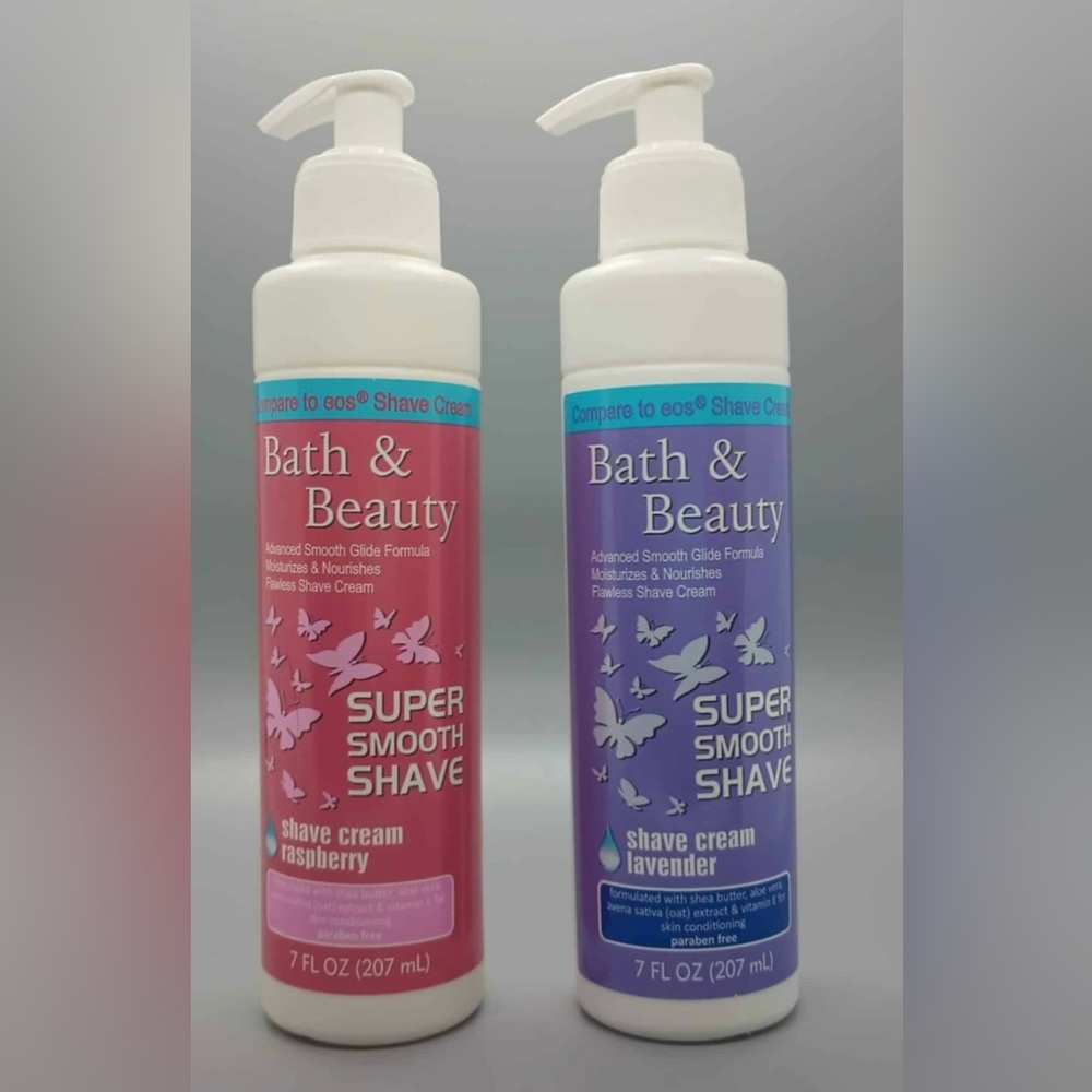Shave Cream Set - Pink Raspberry & Purple Lavender